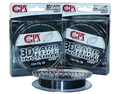CPX - 3D CARP FEEDER INVISIBLE - Grey (Szürke) zsinór - 150m