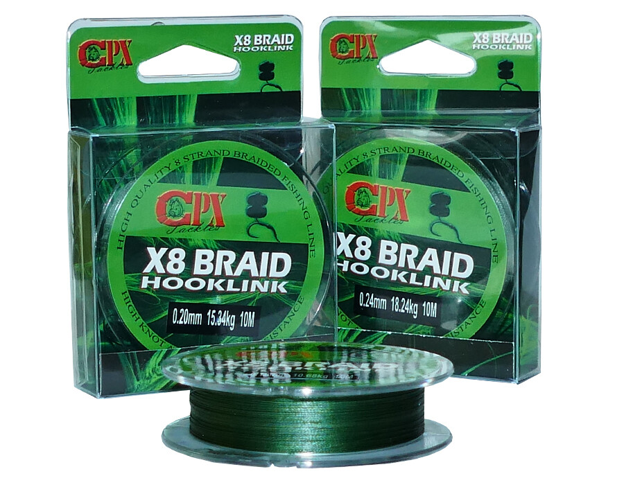 CPX X8 Braid Hooklink - 10m fonott előke