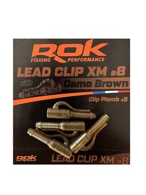 ROK Lead Clip XM - ólomkapocs - 10 darab/csomag - ÚJ CAMO SZÍNEKBEN