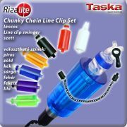 TASKA Carp - Rizalite Chunky Chain Mega body V Clip Set Blue TASKA Carp - Rizalite Chunky Chain Mega body V Clip Set Blue