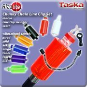 TASKA Carp - Rizalite Chunky Chain Mega body V Clip Set Red TASKA Carp - Rizalite Chunky Chain Mega body V Clip Set Red