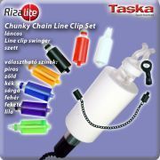 TASKA Carp - Rizalite Chunky Chain Mega body V Clip Set White TASKA Carp - Rizalite Chunky Chain Mega body V Clip Set White