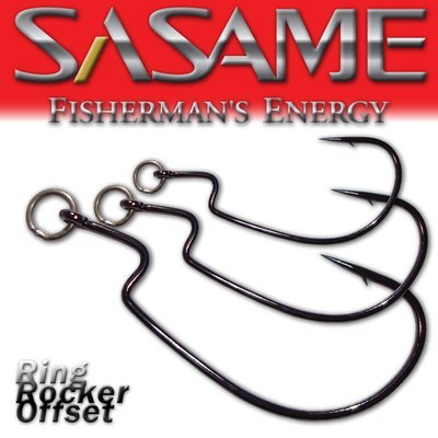 SASAME Ring Rocker Offset speciális horog - Black Nickel