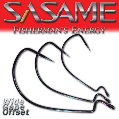 SASAME Wide Gape Offset speciális horog - Black Nickel SASAME Wide Gape Offset speciális horog - Black Nickel
