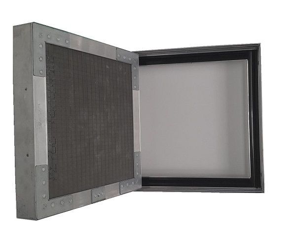 Porta para muro maciço 300x300 para revestimento cerâmico mármore favo-de-mel, ETIC (capoto) etc
