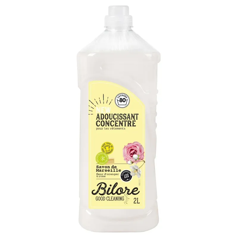 Adoucissant savon de Marseille 2L - BILORE ( Carton de 9 pièces)