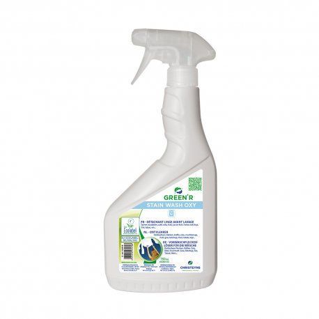 Détachant pour le linge spécial taches oxydables Ecolabel GREEN'R STAIN WASH OXY - Spray de 750ML