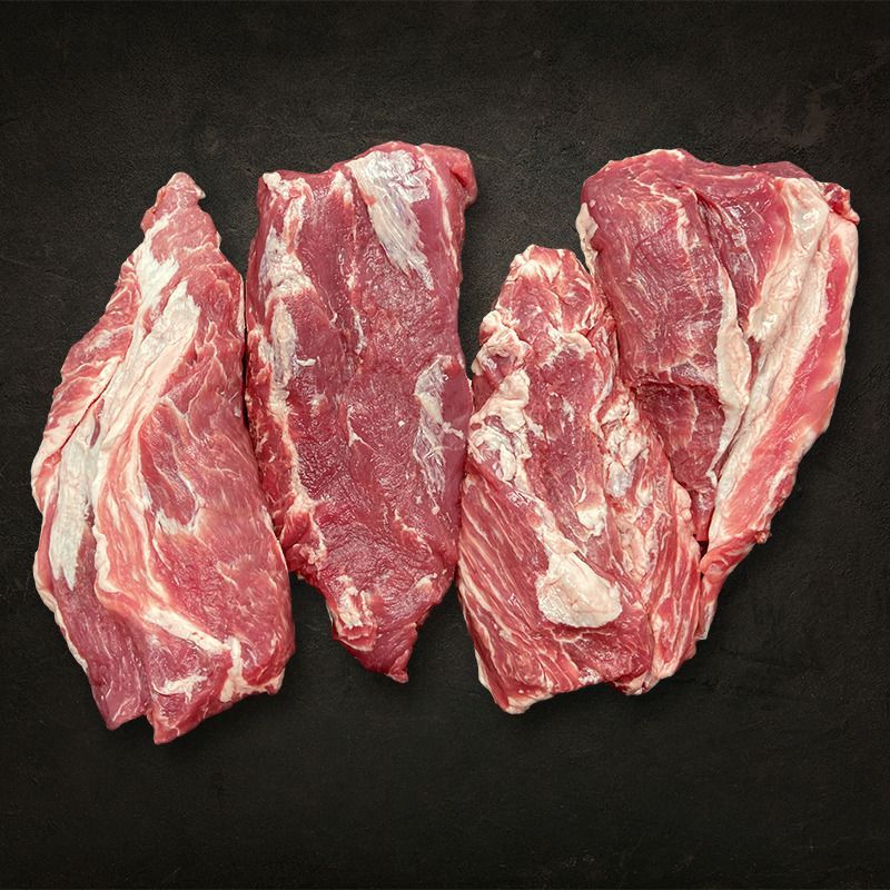 Pluma de porc x2K(prix au KG)(21.84€ le KG)