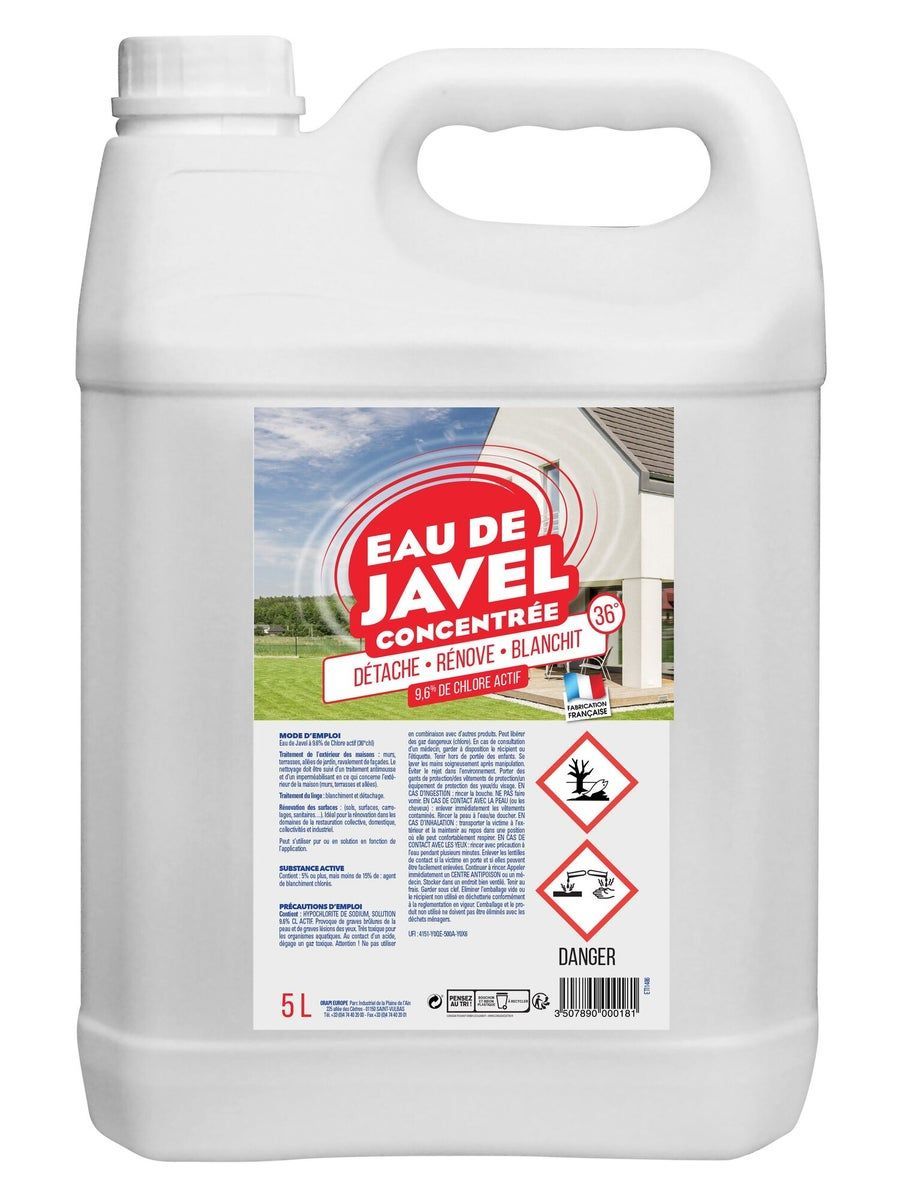 Eau de Javel 9,6% - 5 L