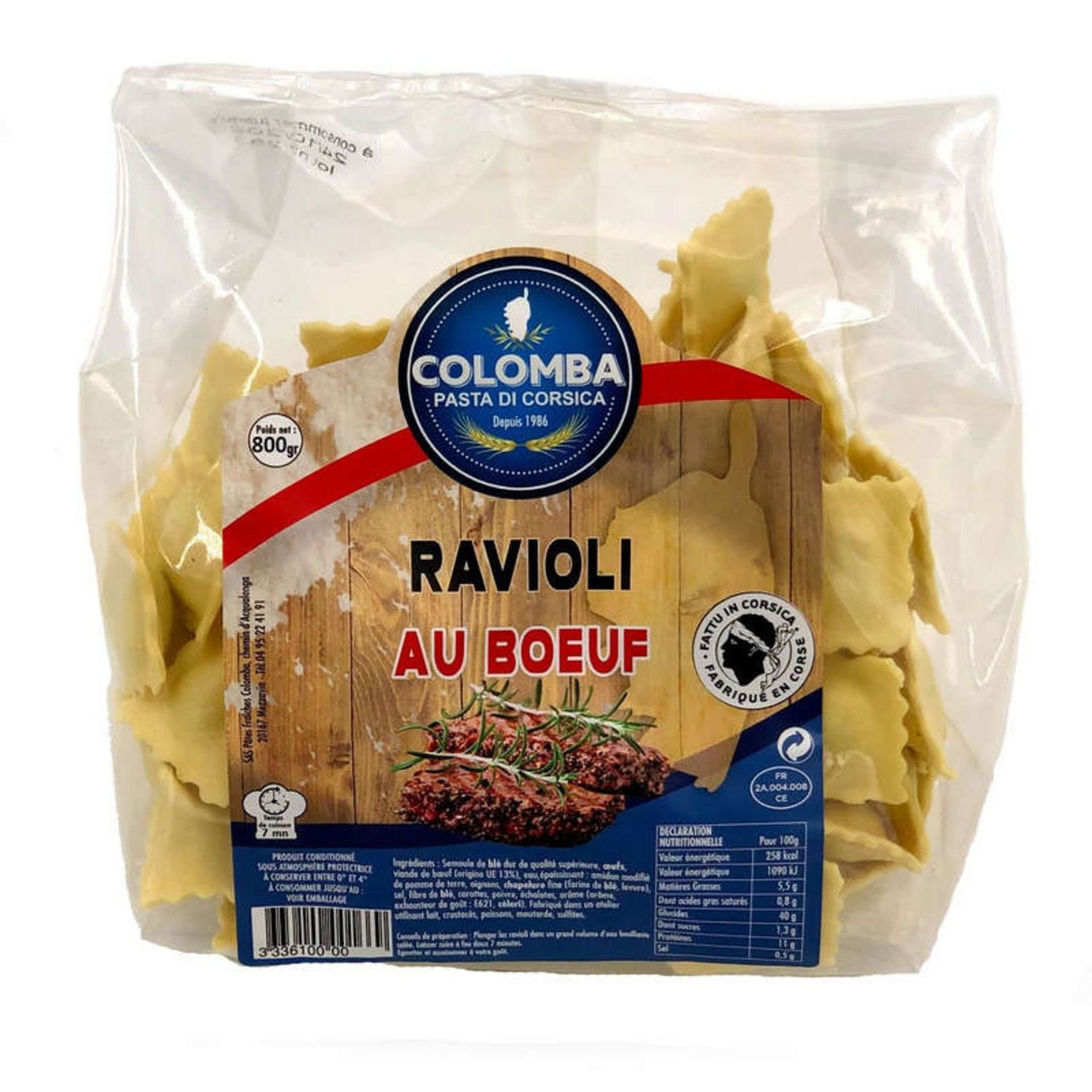 Ravioli pur Bœuf 450g-colomba