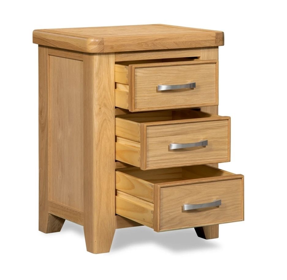 Sligo 3 Drawer Bedside Cabinet