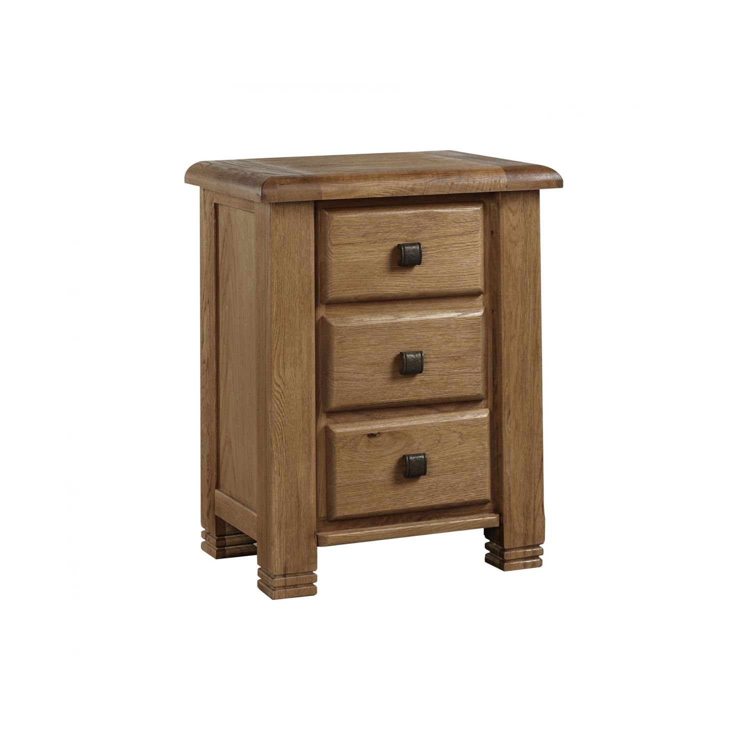 Vermont 3 Drawer Bedside Cabinet