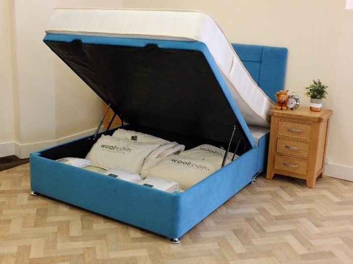 Divan Base with Three Quarter Underbed Storage - Moon range Divan Base with Three Quarter Underbed Storage - Moon range