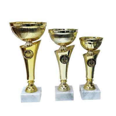 גביע עממי ק. 12 ג. 26.5 ס"מ זהב סמל קטן גביע עממי ק. 12 ג. 26.5 ס"מ זהב סמל קטן