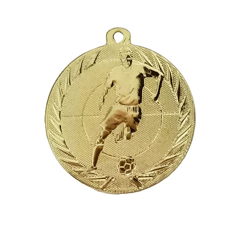 מדליה ק.50 מוטבעת כדורגל זהב - מינימום 50 יח
