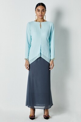 Bella Artic Blue Kurung Bella Artic Blue Kurung