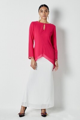 Bella Fuschia Pink Kurung Bella Fuschia Pink Kurung