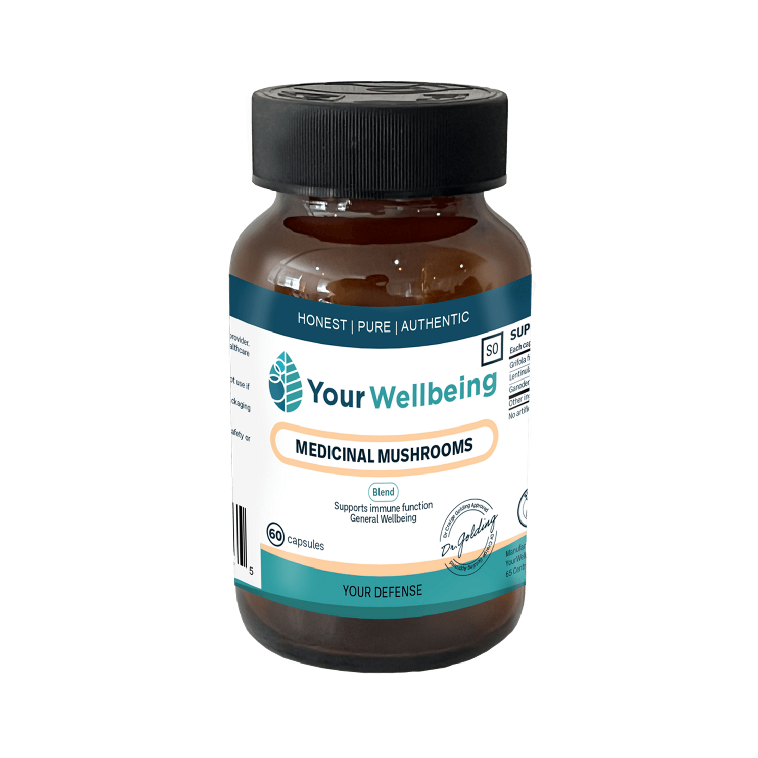 YWB Medicinal Mushrooms 60c