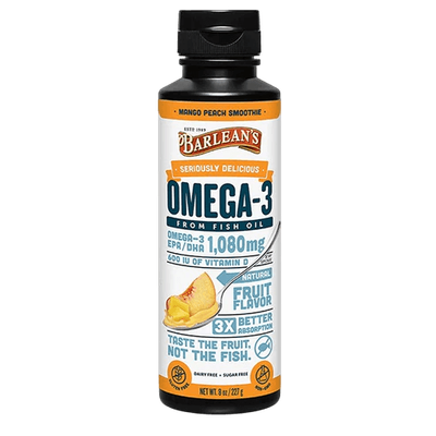 Medford Barlean&#39;s Omega 3 + Vitamin D3 Mango Peach Smoothie 227g