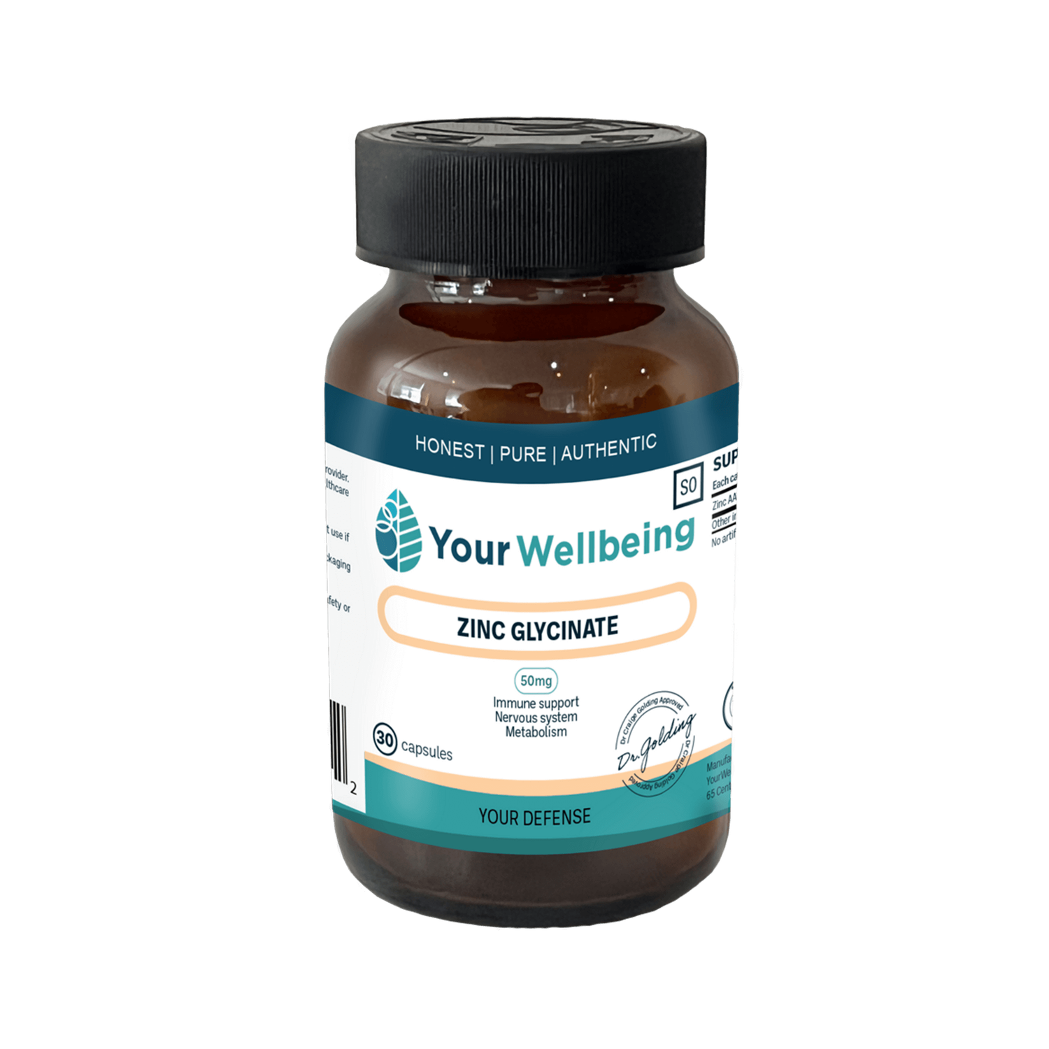 YWB Zinc Glycinate Plus 60c