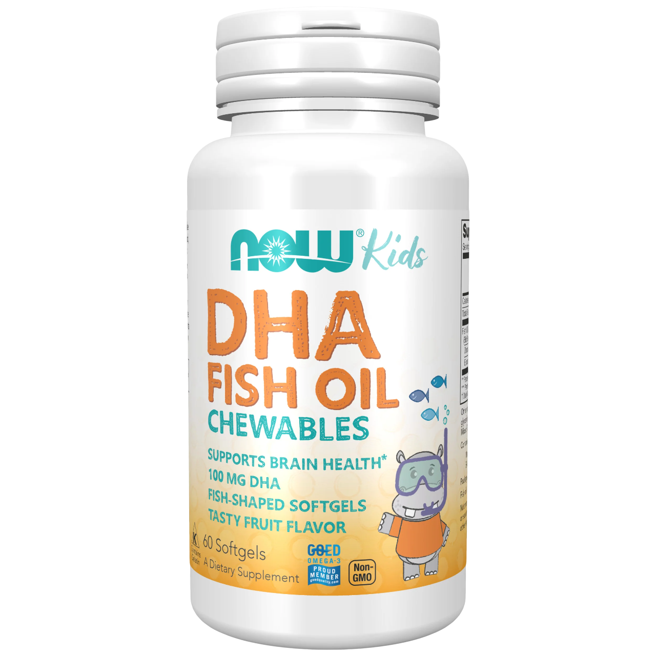 NOW DHA Kids Chewable 60c
