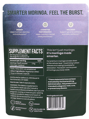BURST Moringa Capsules 168c