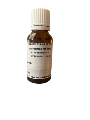 Compounded D3 + K2 Liquid 20ml
