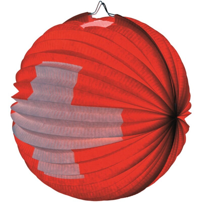 Ballon-Lampion CH-Kreuz 25 cm