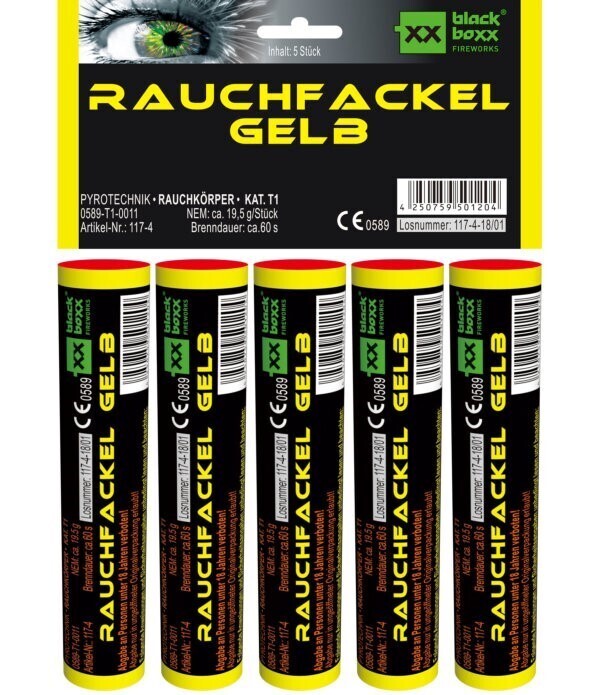 Rauchfakel gelb
