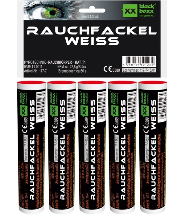 Rauchfakel weiss