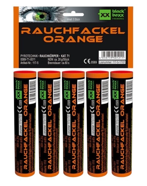 Rauchfakel orange