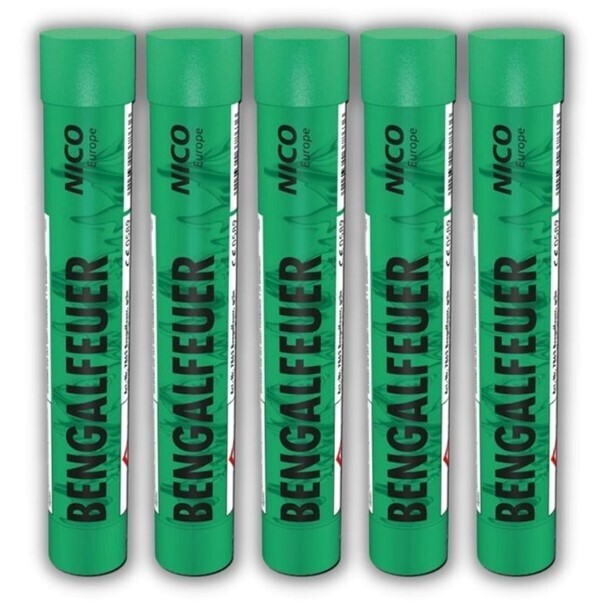 Bengalfeuer Grün 5er Pack