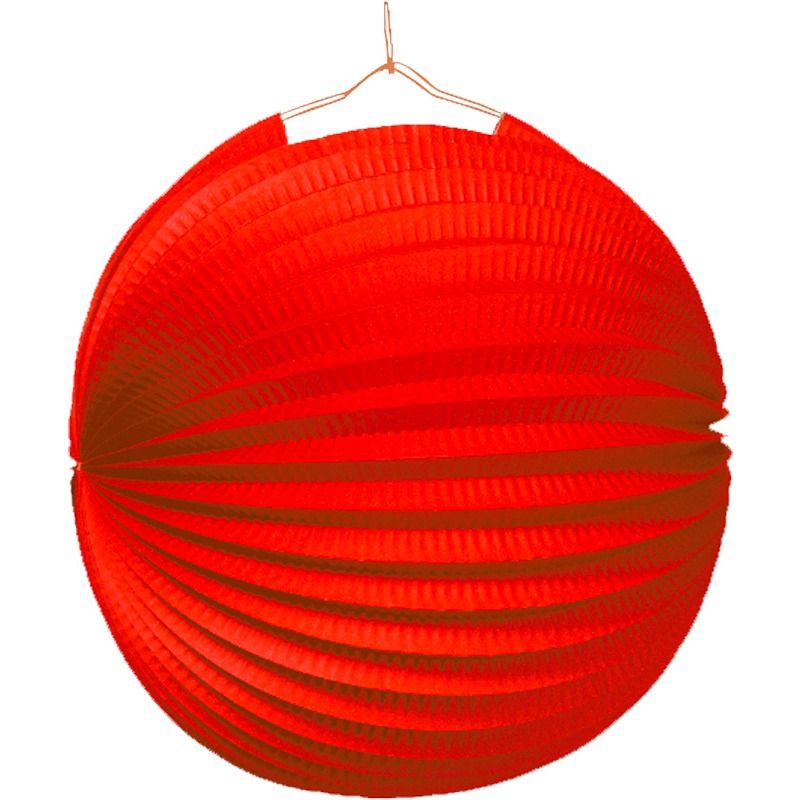 Lampion rund rot