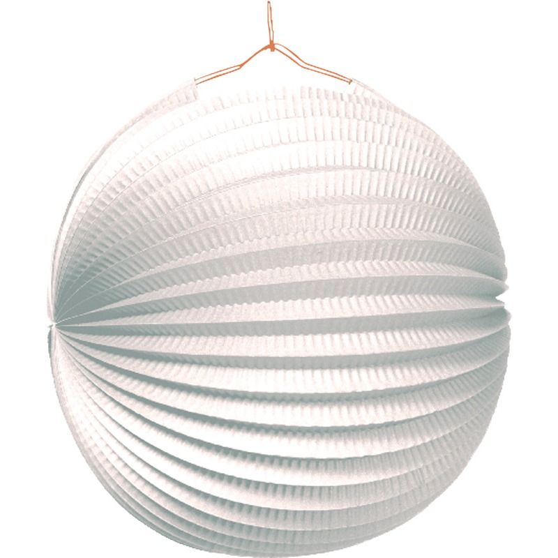 Lampion rund weiss