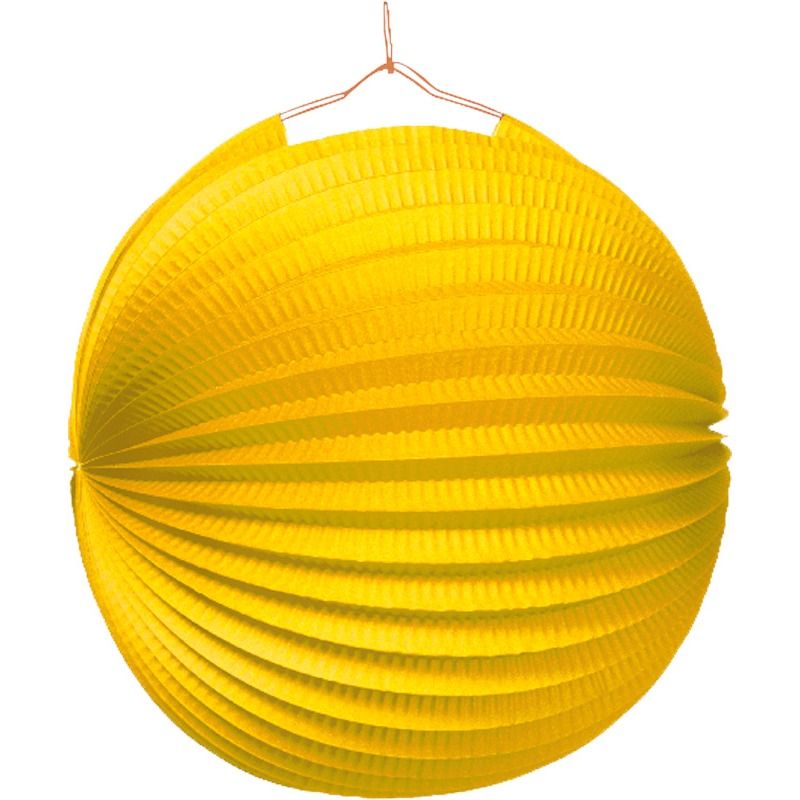 Lampion rund gelb