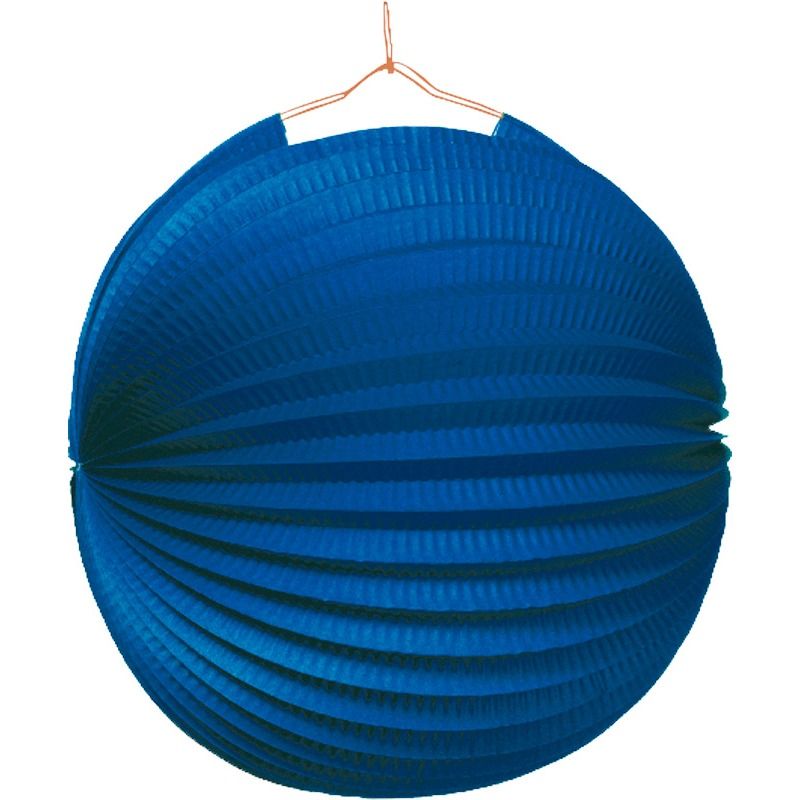 Lampion rund blau