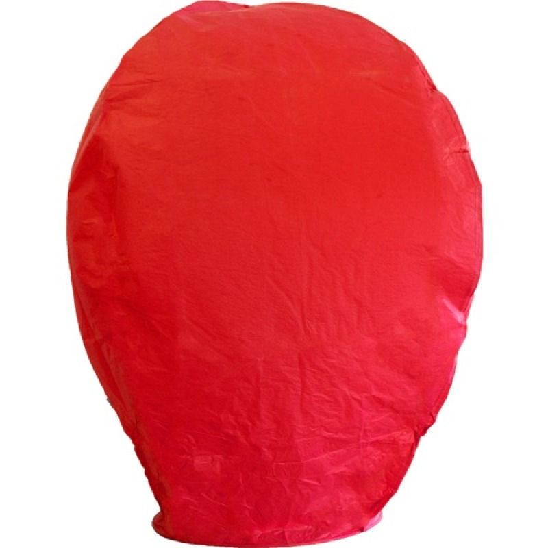 Himmelslaterne rot ca. 1m