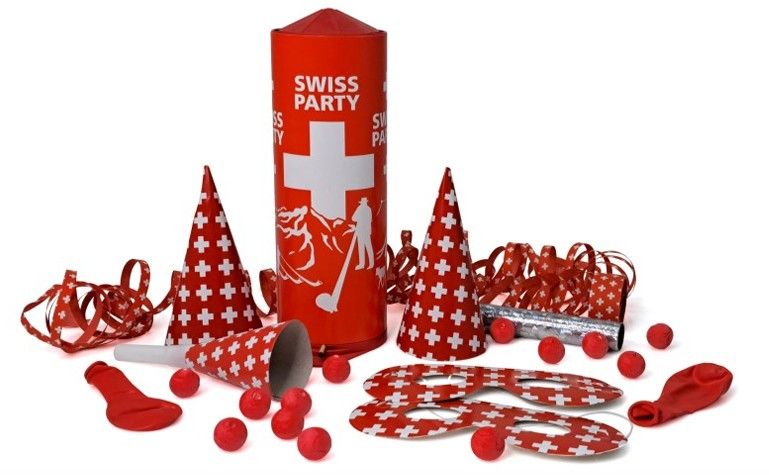 Tischbombe Swiss Party