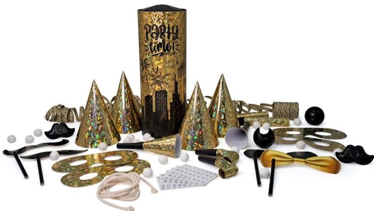 Tischbombe Maxi Partytime Holo Gold