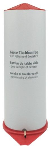 Tischbombe leer - zum selber füllen