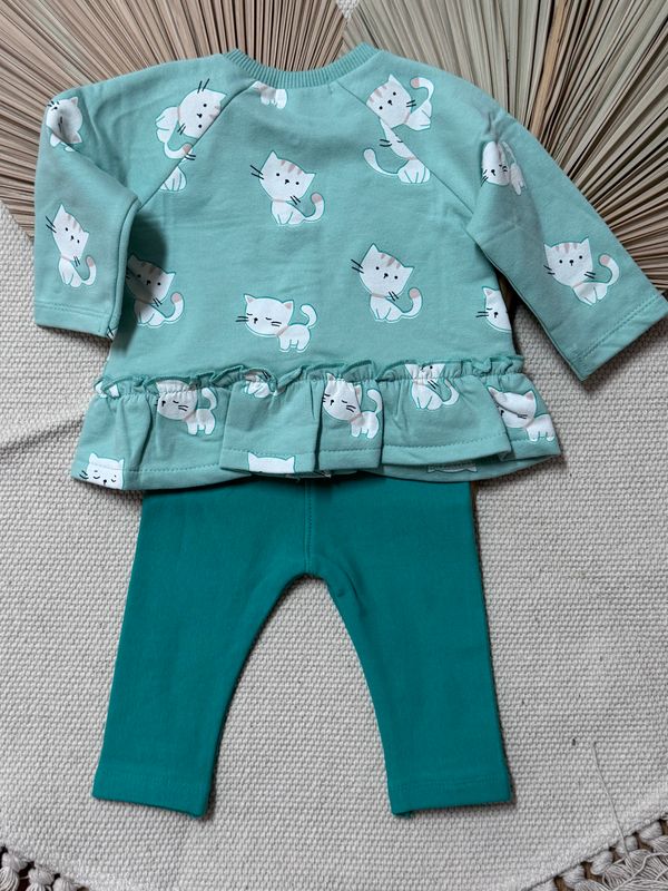 CONJUNTO 2 PIEZAS VERDE AGUA