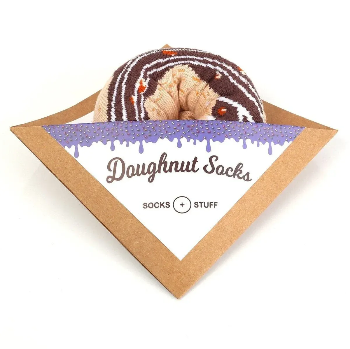 Donut Socken Schoko Glazed
