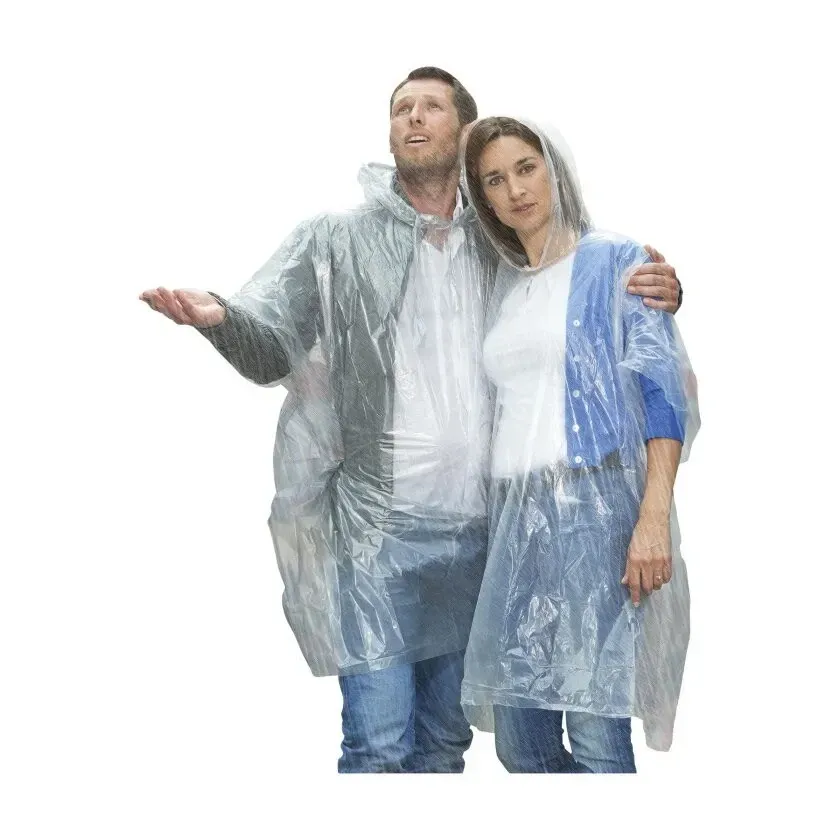 Regenponcho, biogisch abbaubar, 15er-Pack