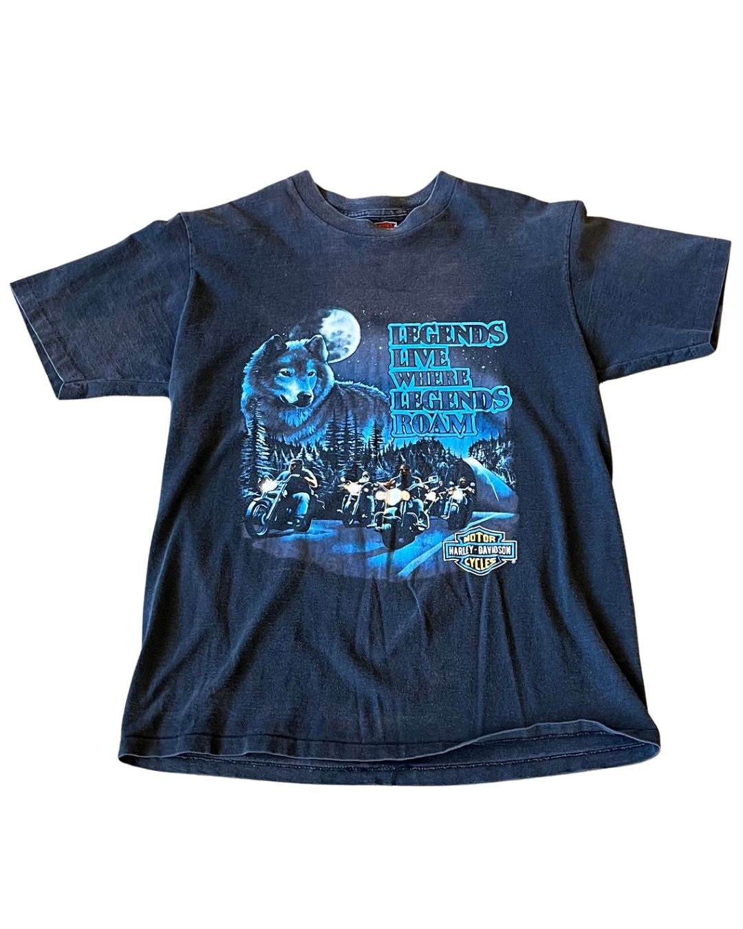 1982 wolf Harley tee