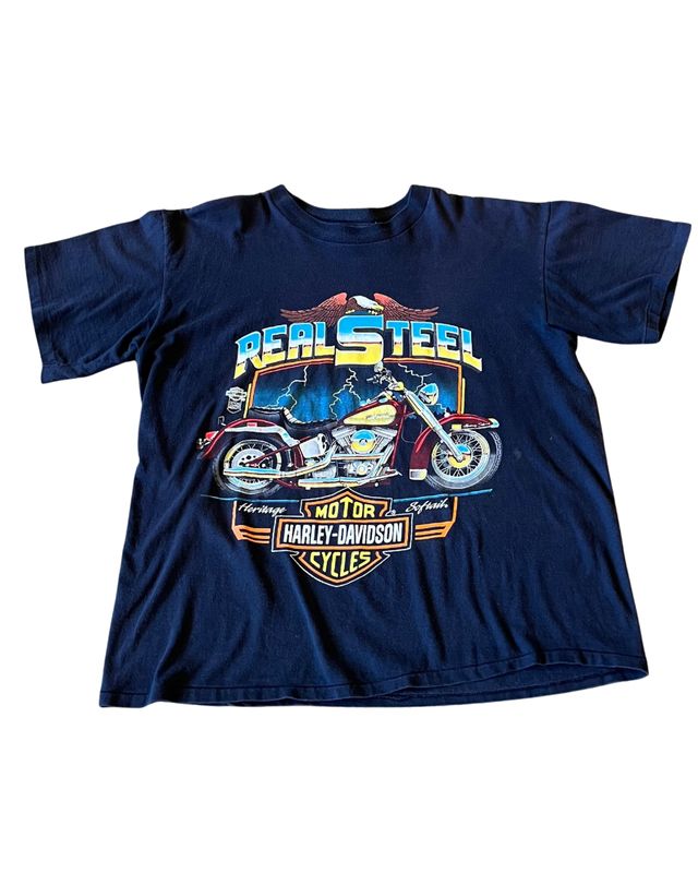 90’s real steel Harley lightning tee