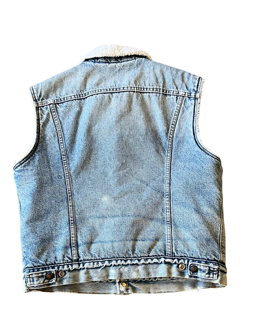 Vtg Levi’s Denim Sherpa vest
