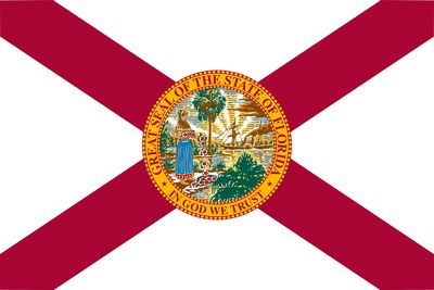 FLORIDA AND US FLAG - 2' X 3' (You get both Flags for $25)