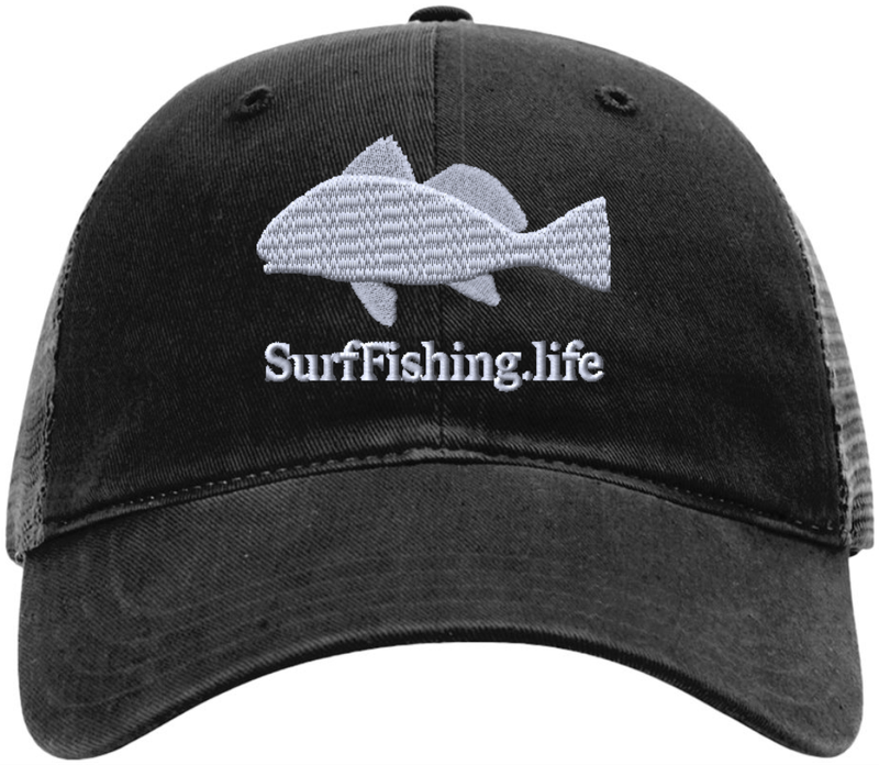 BLACK DRUM ALL DAY SURF FISHING CAP - Black BLACK DRUM ALL DAY SURF FISHING CAP - Black
