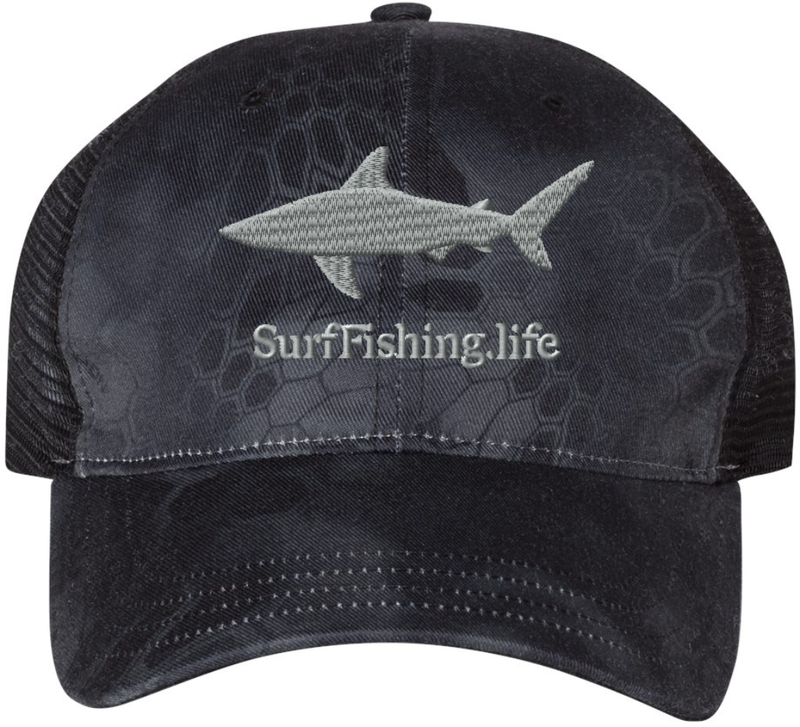 Krtptek Camo, Embroidered SHARK Garment Dyed Cap Krtptek Camo, Embroidered SHARK Garment Dyed Cap