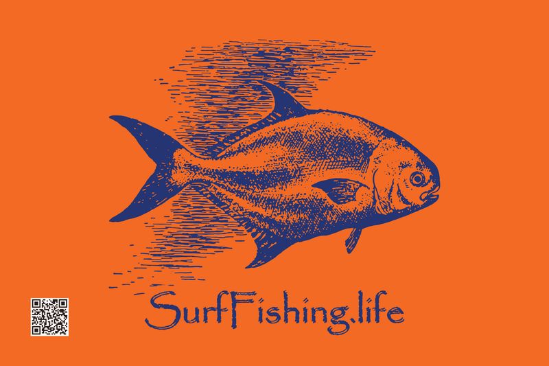 VINTAGE POMPANO FLAG 12 VINTAGE POMPANO FLAG 12"X18" DOUBLE SIDED FLAG